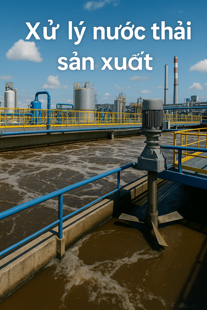 Quy trình keo tụ – tạo bông giúp loại bỏ chất rắn lơ lửng và giảm tải ô nhiễm hữu cơ hiệu quả.